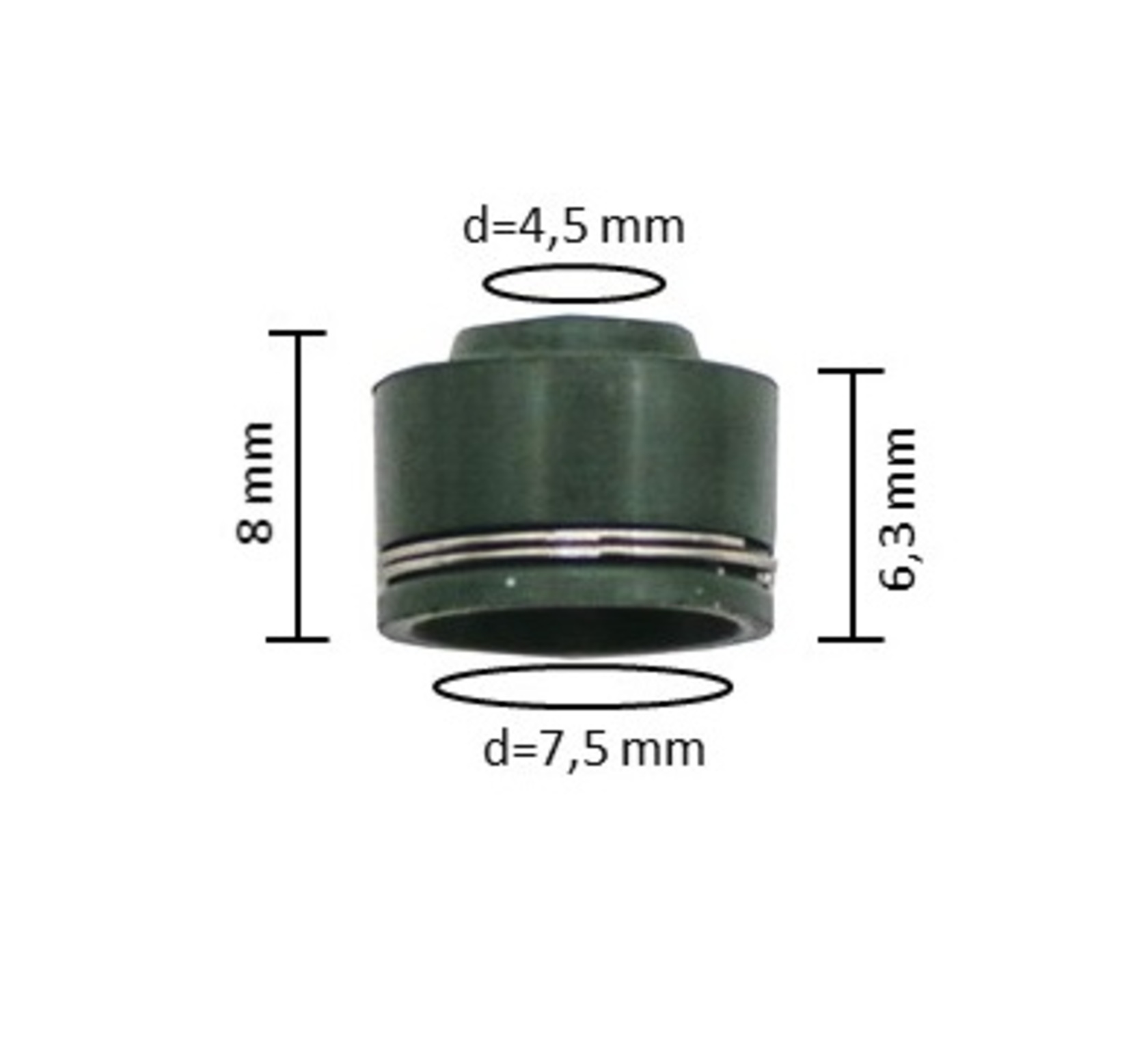 Маслосъёмные колпачки (сальники клапанов) YX160 OEM (YX160 Valve Stem Seals)-1